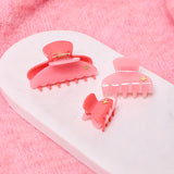 Medium Hair Claw Blush - Gold Star