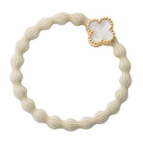 enamel gold quatrefoil vanilla