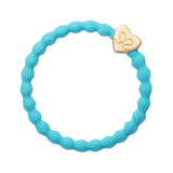 gold heart neon blue
