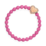 bling heart rose pink