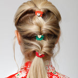 gold heart emerald green