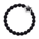 enamel silver star black