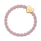 gold heart soft pink