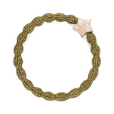 metallic olive green