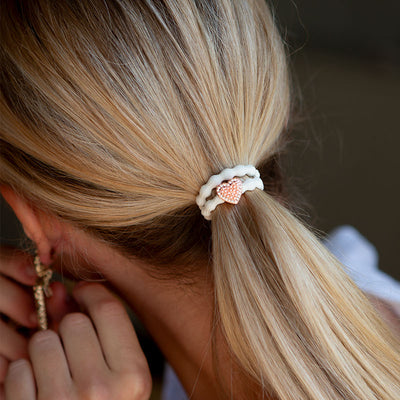 bling heart rose pink