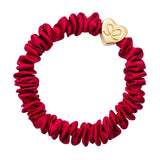 gold heart skinny burgundy