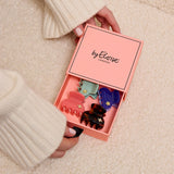 Medium Hair Claw Coral Sunset - Gold Heart