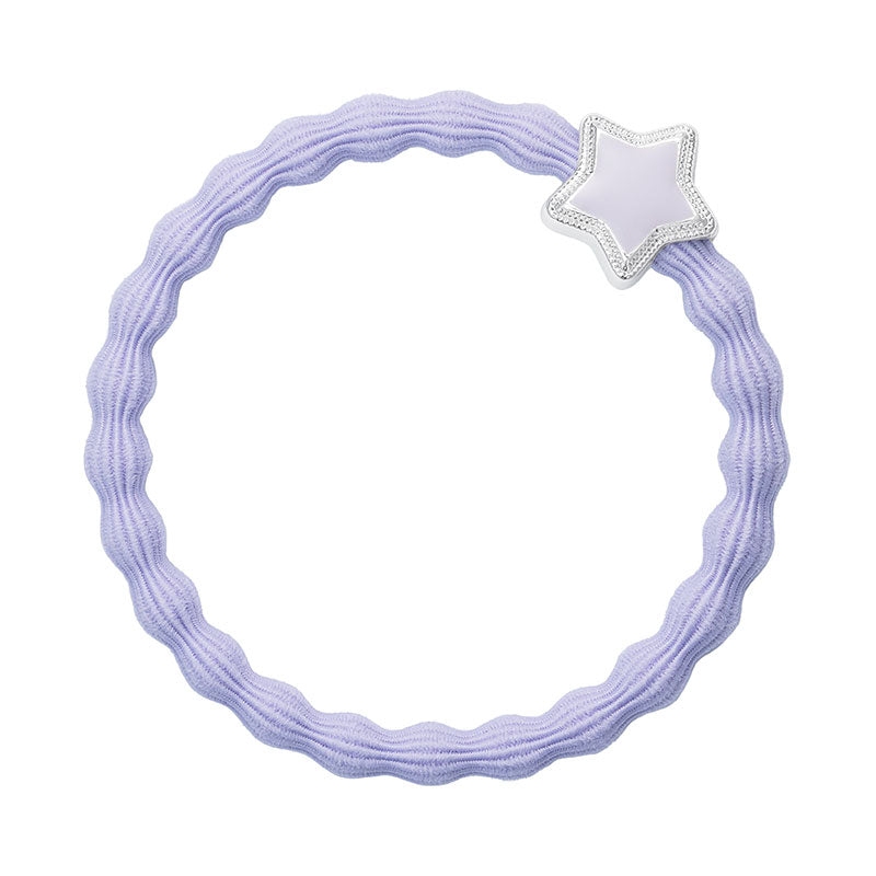 enamel silver star lavender