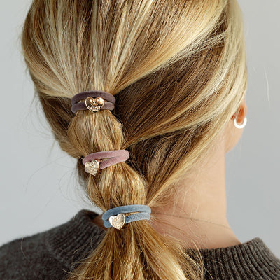 velvet gold heart dove blue