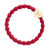 gold heart cherry red