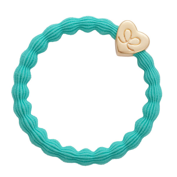 gold heart turquoise